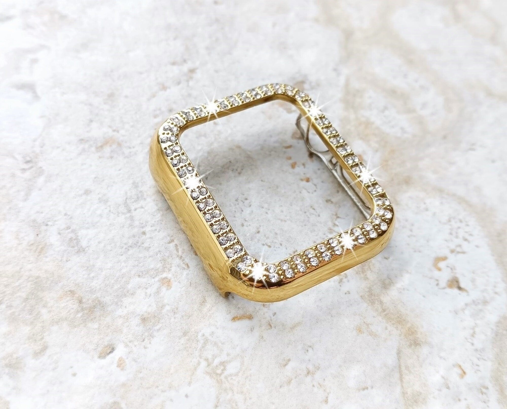 Apple Watch Crystal Bezel Bling Case Cover for Ultra 2 9 8 7 SE 6 5 4 3 2 Series 49mm 45mm 44mm 42mm 41mm 40mm 38mm Protective Bumper Frame